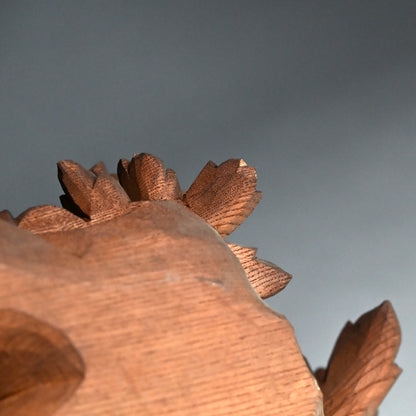 Carved Image of Carp Ascending a Waterfall