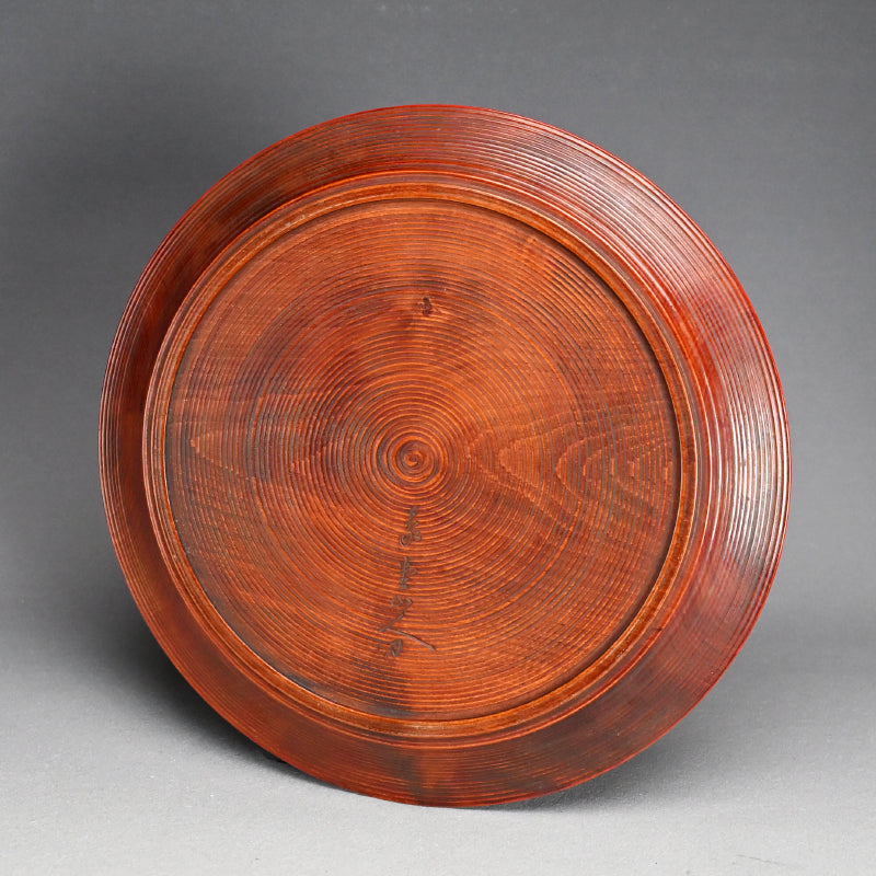 Carved Antique Sanuki-bori tray ー森 象堂