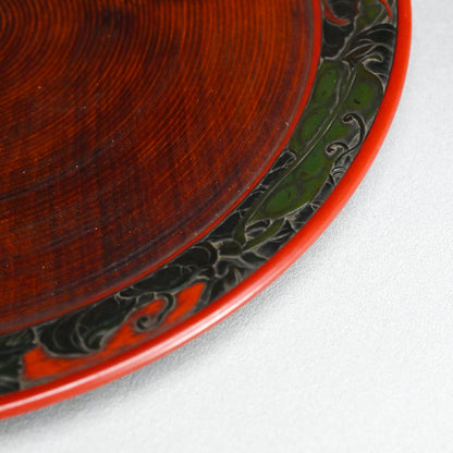 Carved Antique Sanuki-bori tray ー森 象堂