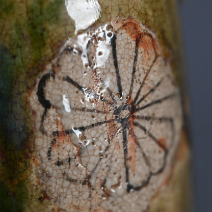 Antique Japanese Seto-Oribe Sake Tsugi Tokkuri