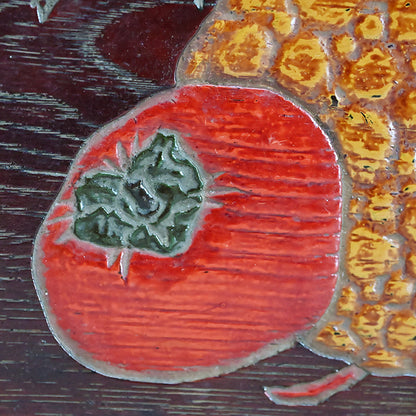 Fine Carved and Lacquered Sanuki-bori Tray