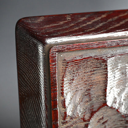 Fine Carved and Lacquered Sanuki-bori Tray