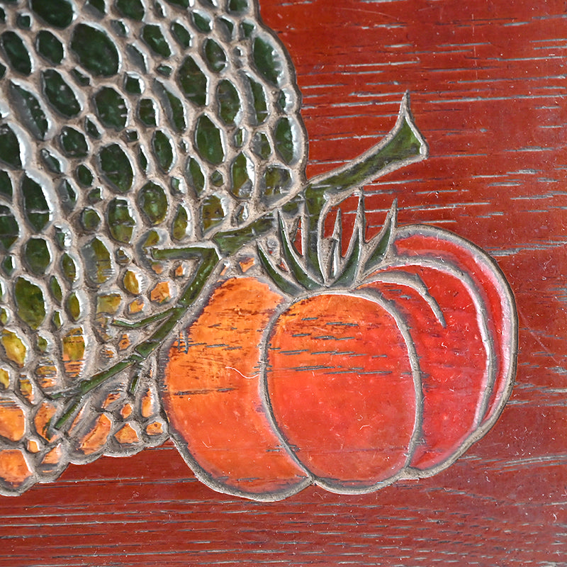Carved & Lacquered Sanuki-bori Tray ー松堂 道人 "角盆"
