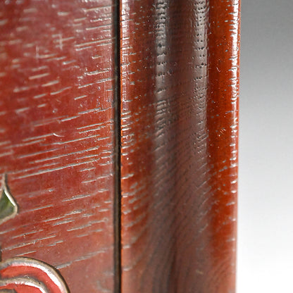 Carved & Lacquered Sanuki-bori Tray ー松堂 道人 "角盆"