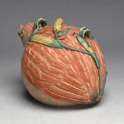 Antique Quail-shaped Banko Tea Pot