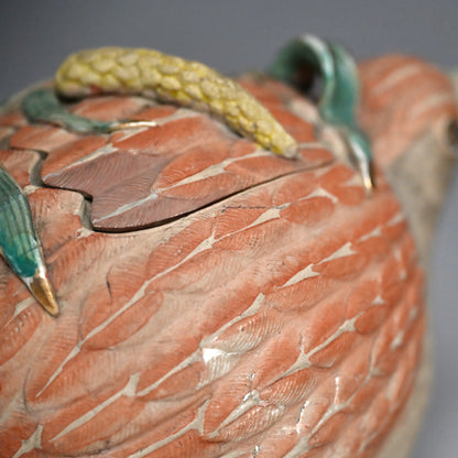 Antique Quail-shaped Banko Tea Pot