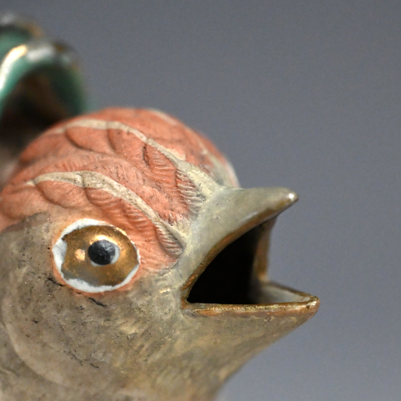 Antique Quail-shaped Banko Tea Pot