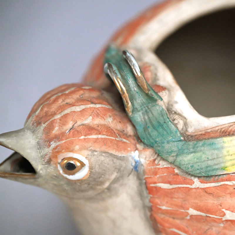 Antique Quail-shaped Banko Tea Pot