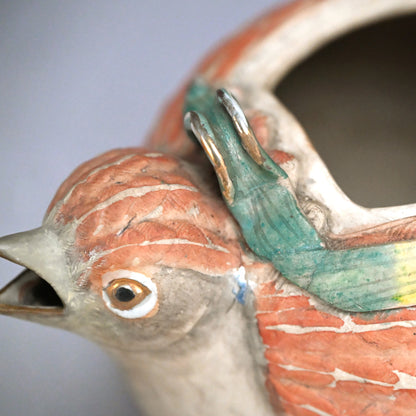 Antique Quail-shaped Banko Tea Pot