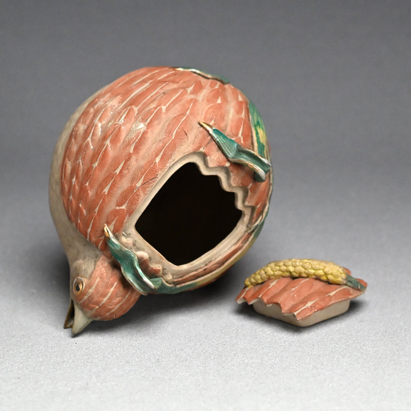 Antique Quail-shaped Banko Tea Pot