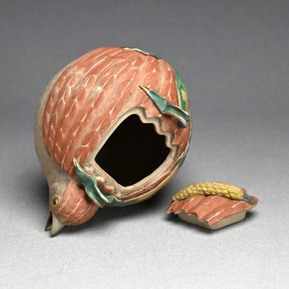 Antique Quail-shaped Banko Tea Pot