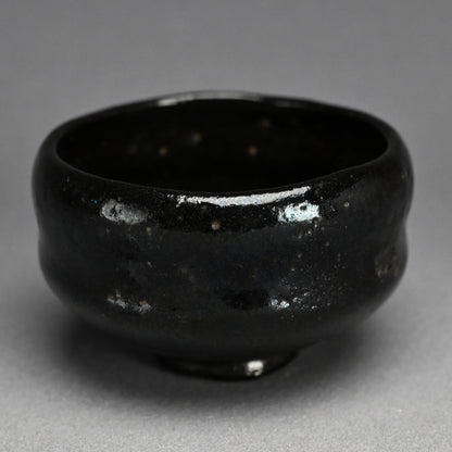 Antique “Ichinyu-Black” Raku Chawan Tea Bowl