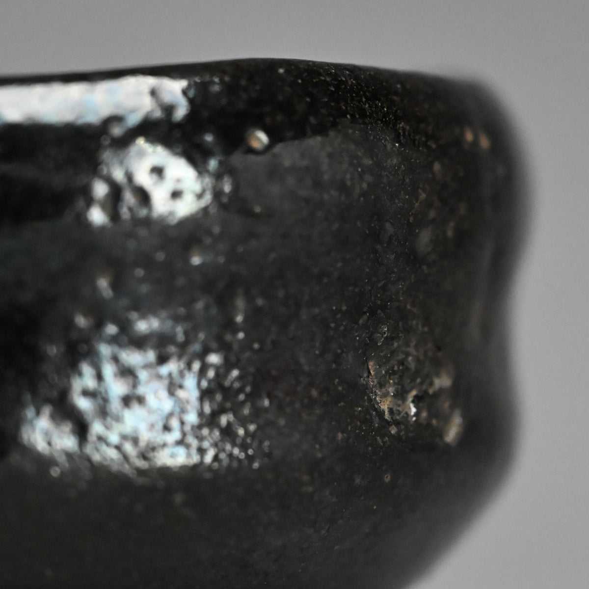 Antique “Ichinyu-Black” Raku Chawan Tea Bowl