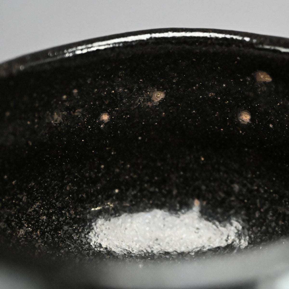 Antique “Ichinyu-Black” Raku Chawan Tea Bowl