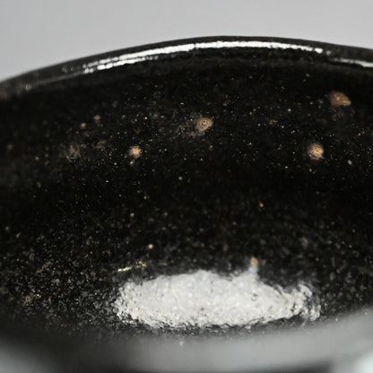 Antique “Ichinyu-Black” Raku Chawan Tea Bowl