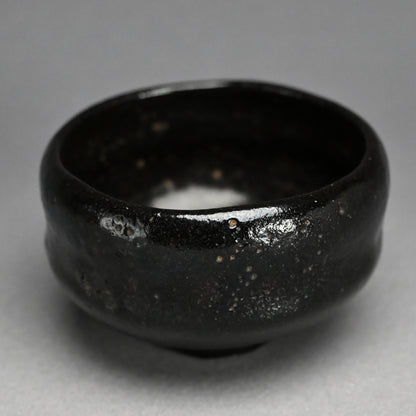 Antique “Ichinyu-Black” Raku Chawan Tea Bowl