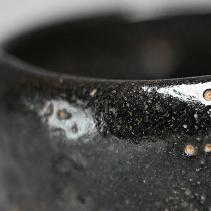 Antique “Ichinyu-Black” Raku Chawan Tea Bowl