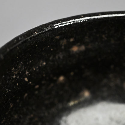 Antique “Ichinyu-Black” Raku Chawan Tea Bowl