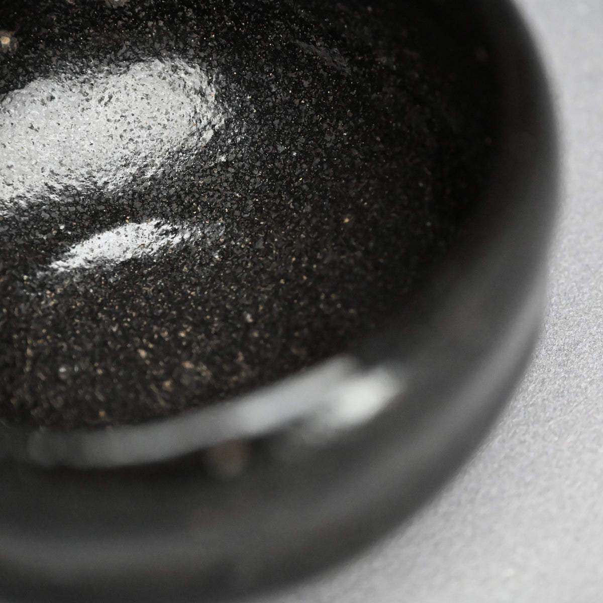 Antique “Ichinyu-Black” Raku Chawan Tea Bowl