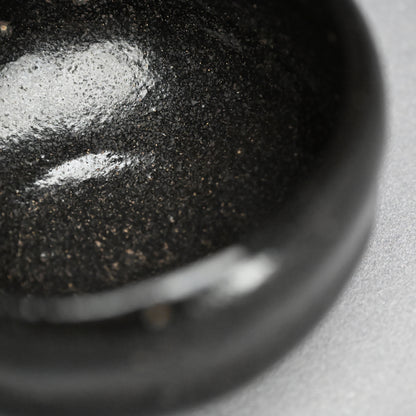 Antique “Ichinyu-Black” Raku Chawan Tea Bowl