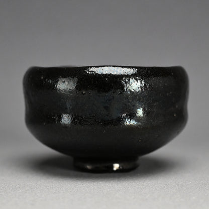 Antique “Ichinyu-Black” Raku Chawan Tea Bowl