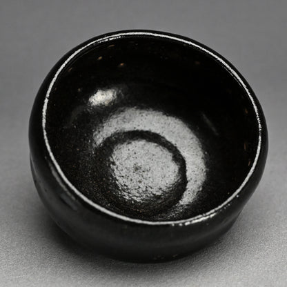 Antique “Ichinyu-Black” Raku Chawan Tea Bowl