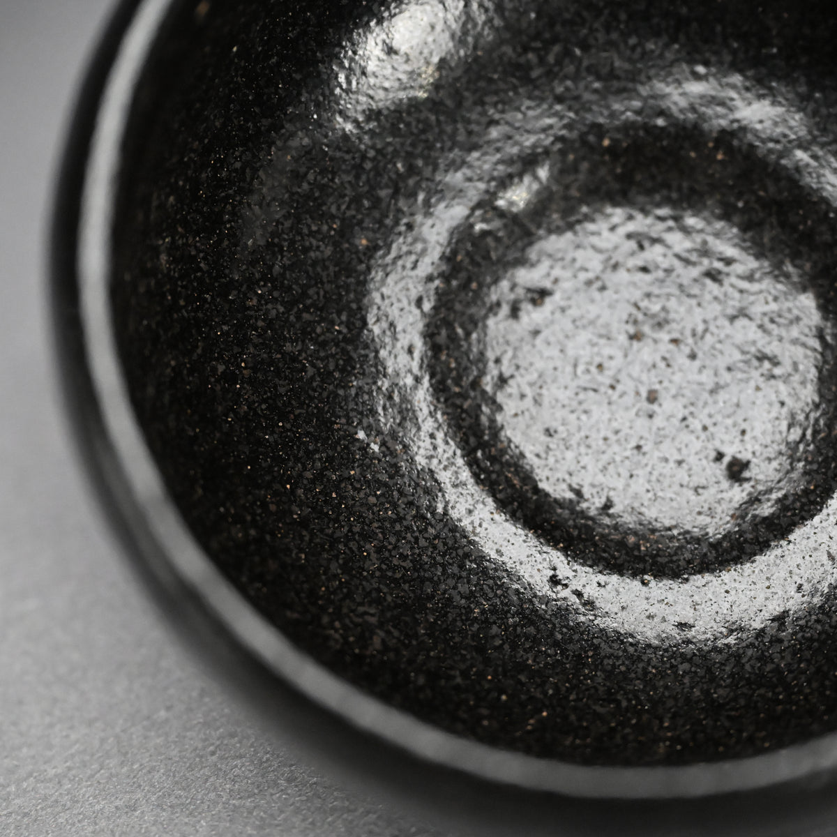 Antique “Ichinyu-Black” Raku Chawan Tea Bowl