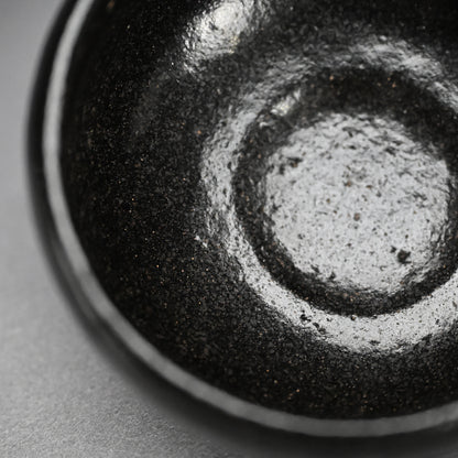 Antique “Ichinyu-Black” Raku Chawan Tea Bowl