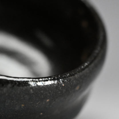 Antique “Ichinyu-Black” Raku Chawan Tea Bowl