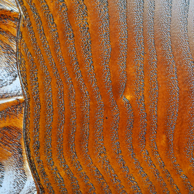 LNT Diamond-Shaped Foliated Wood Bowl ー中量 瑞真 “菱形輪花盛器”