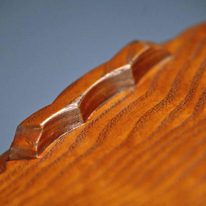 LNT Diamond-Shaped Foliated Wood Bowl ー中量 瑞真 “菱形輪花盛器”