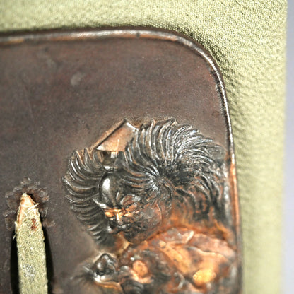 Antique Signed Japanese Samurai Sword Tsuba, King of Hell