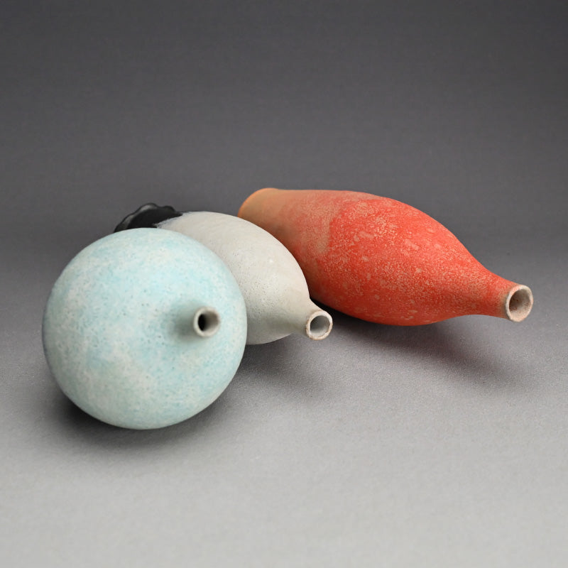 Set 3 Pastel Vases by Vaseman Studio ー長屋 有, 土井 武史