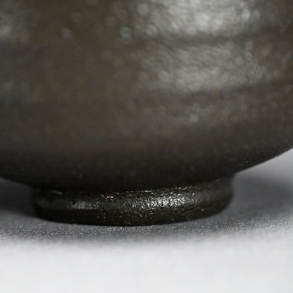 Rare Setoguro Black Chawan Tea Bowl ー北大路 魯山人 “瀬戸黒風茶碗”