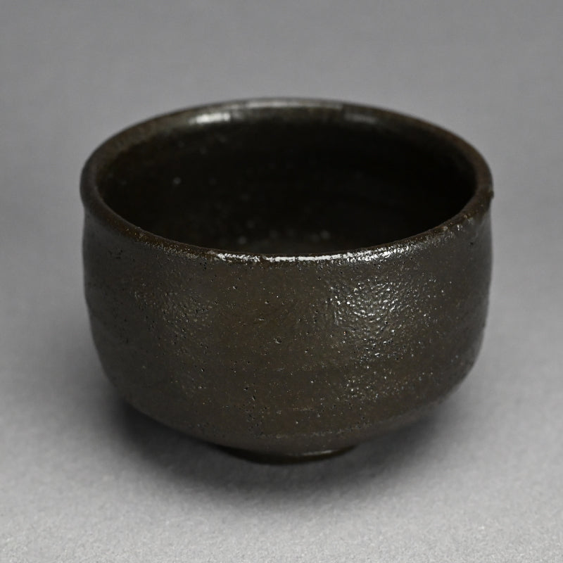 Rare Setoguro Black Chawan Tea Bowl ー北大路 魯山人 “瀬戸黒風茶碗”