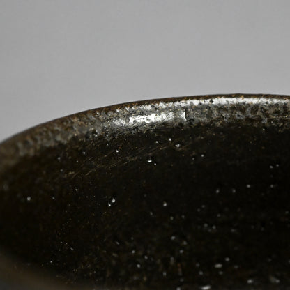 Rare Setoguro Black Chawan Tea Bowl ー北大路 魯山人 “瀬戸黒風茶碗”