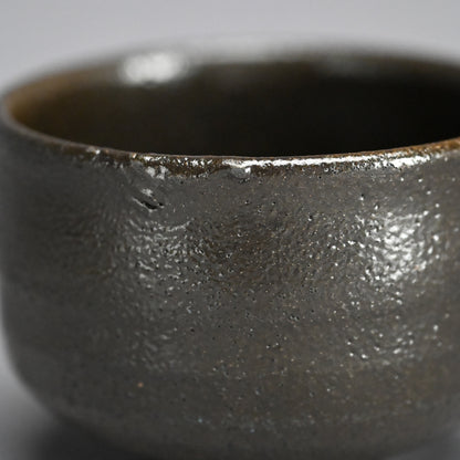 Rare Setoguro Black Chawan Tea Bowl ー北大路 魯山人 “瀬戸黒風茶碗”