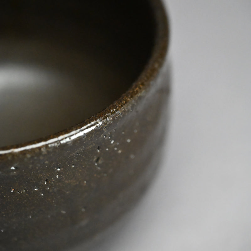 Rare Setoguro Black Chawan Tea Bowl ー北大路 魯山人 “瀬戸黒風茶碗”