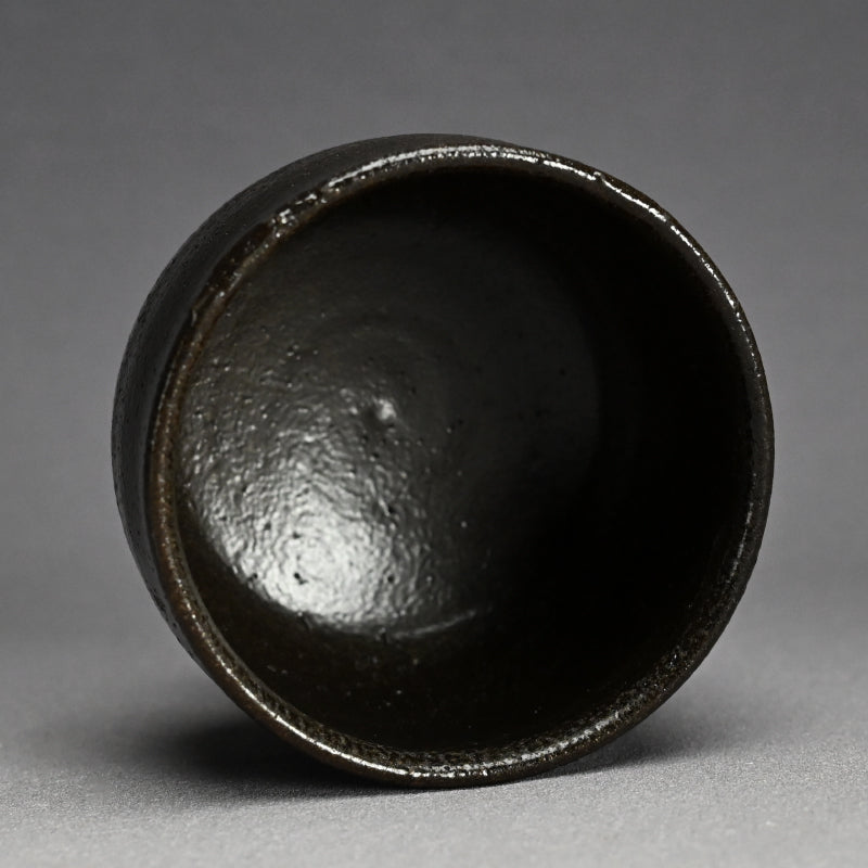 Rare Setoguro Black Chawan Tea Bowl ー北大路 魯山人 “瀬戸黒風茶碗”