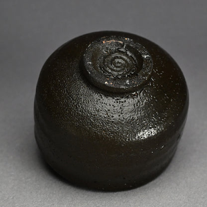 Rare Setoguro Black Chawan Tea Bowl ー北大路 魯山人 “瀬戸黒風茶碗”