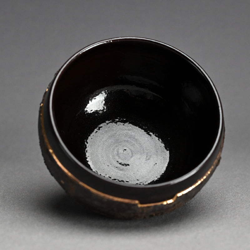 Rusted Contemporary Chawan Tea Bowl ー永井 友雪 “筋彫銹釉 茶盌”