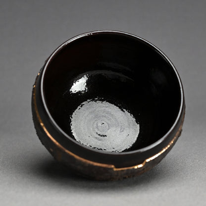 Rusted Contemporary Chawan Tea Bowl ー永井 友雪 “筋彫銹釉 茶盌”