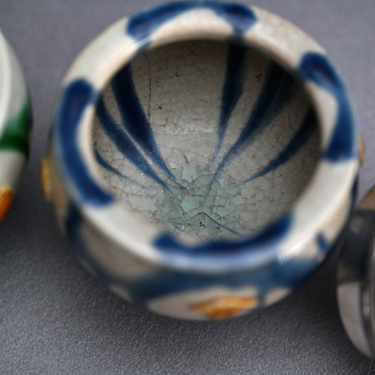 LNT Tri-Colored Pr. Tsubo, Koro, incense burner ー加藤 卓男 “正倉院復元 三彩壺「海彦山彦」"