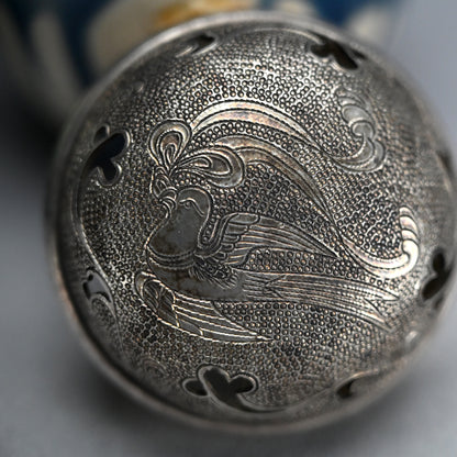 LNT Tri-Colored Pr. Tsubo, Koro, incense burner ー加藤 卓男 “正倉院復元 三彩壺「海彦山彦」"