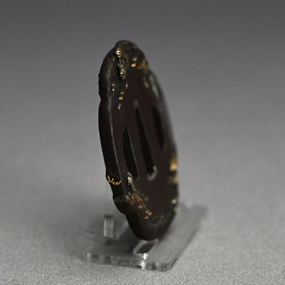 Antique Japanese Katana Sword Guard, Tsuba by Kageharu