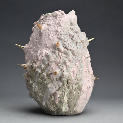 Gold Thorned Pink Vase ー東井 真咲朝 "桃棘花器"