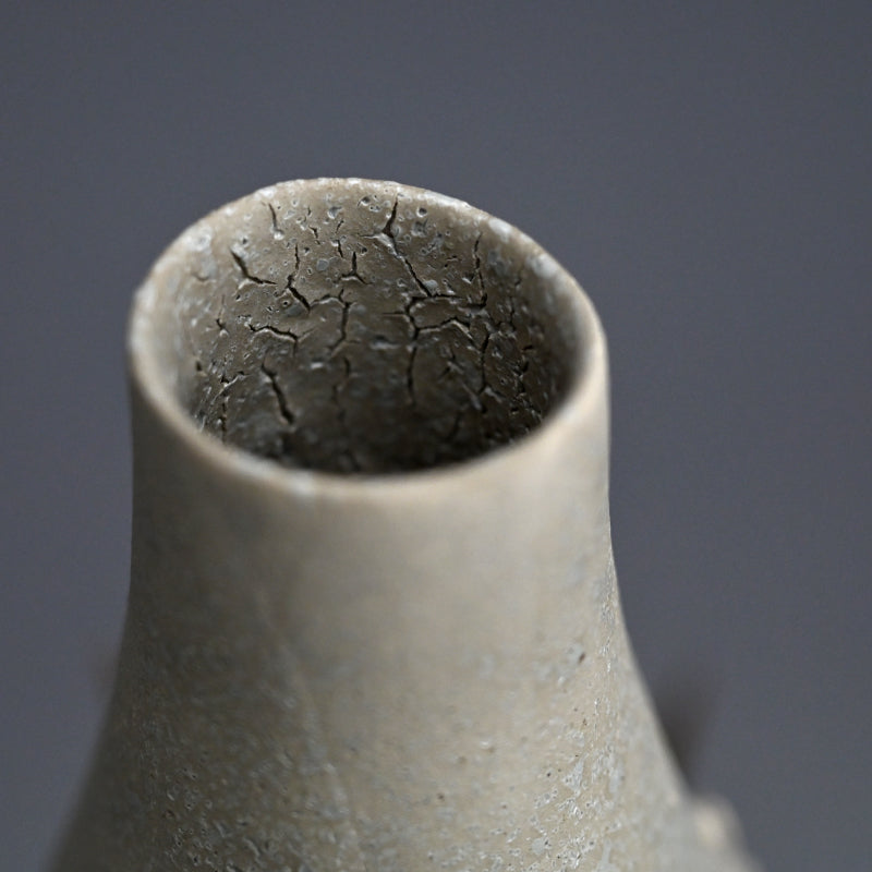Gold Thorned Gray Vase ー東井 真咲朝 "鼠棘花器"