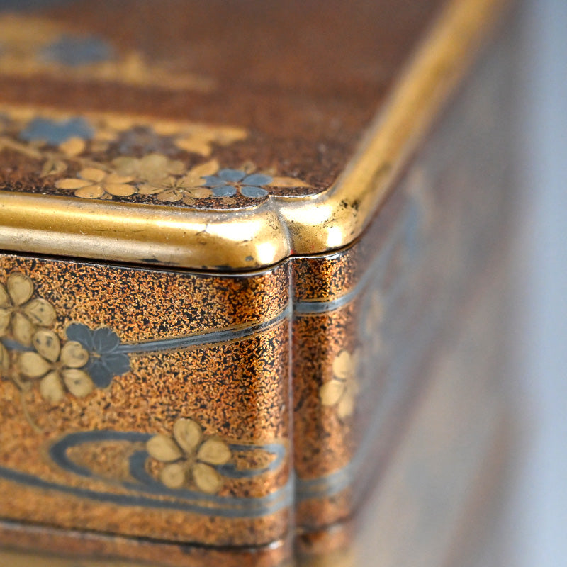 Gleaming Edo p. Japanese Stacking Lacquer Jubako Box Set