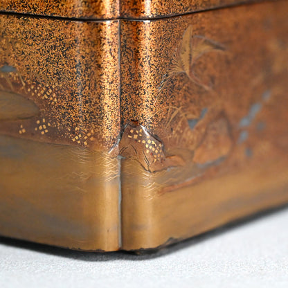 Gleaming Edo p. Japanese Stacking Lacquer Jubako Box Set