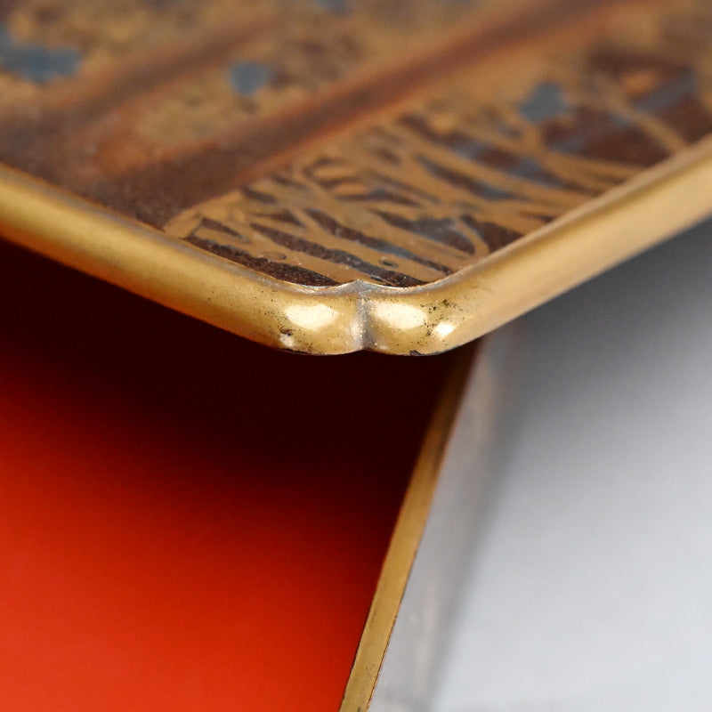 Gleaming Edo p. Japanese Stacking Lacquer Jubako Box Set